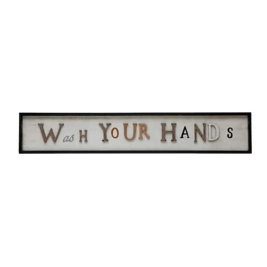 Wash Your Hands Wall D&#xE9;cor Sign
